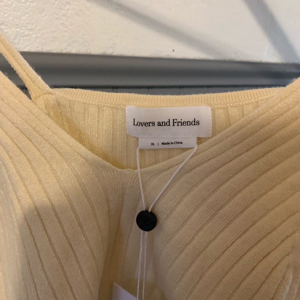 Lovers + Friends Cream Ribbed Top - Picture 4 of 7
